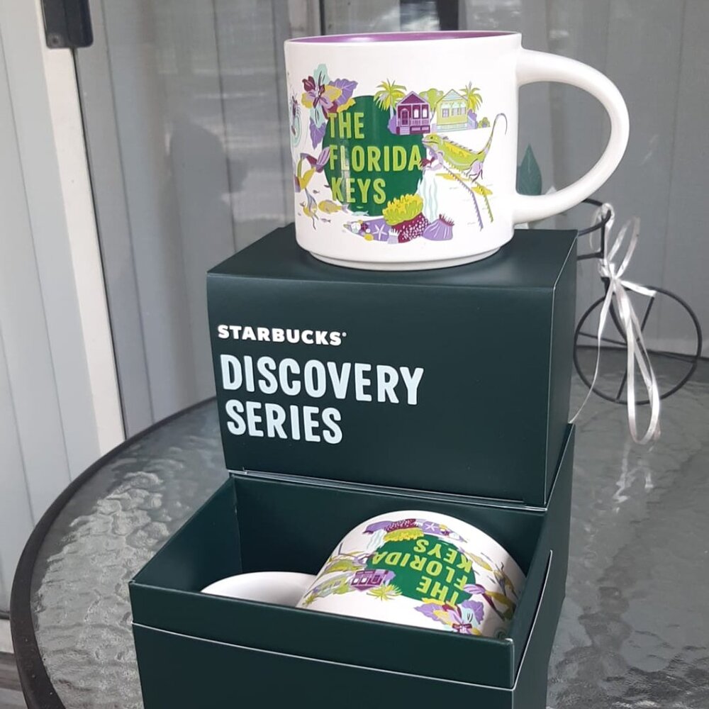 Starbucks 2024 Exclusive "The Florida Keys" Discovery Series 14oz Ceramic Mug.